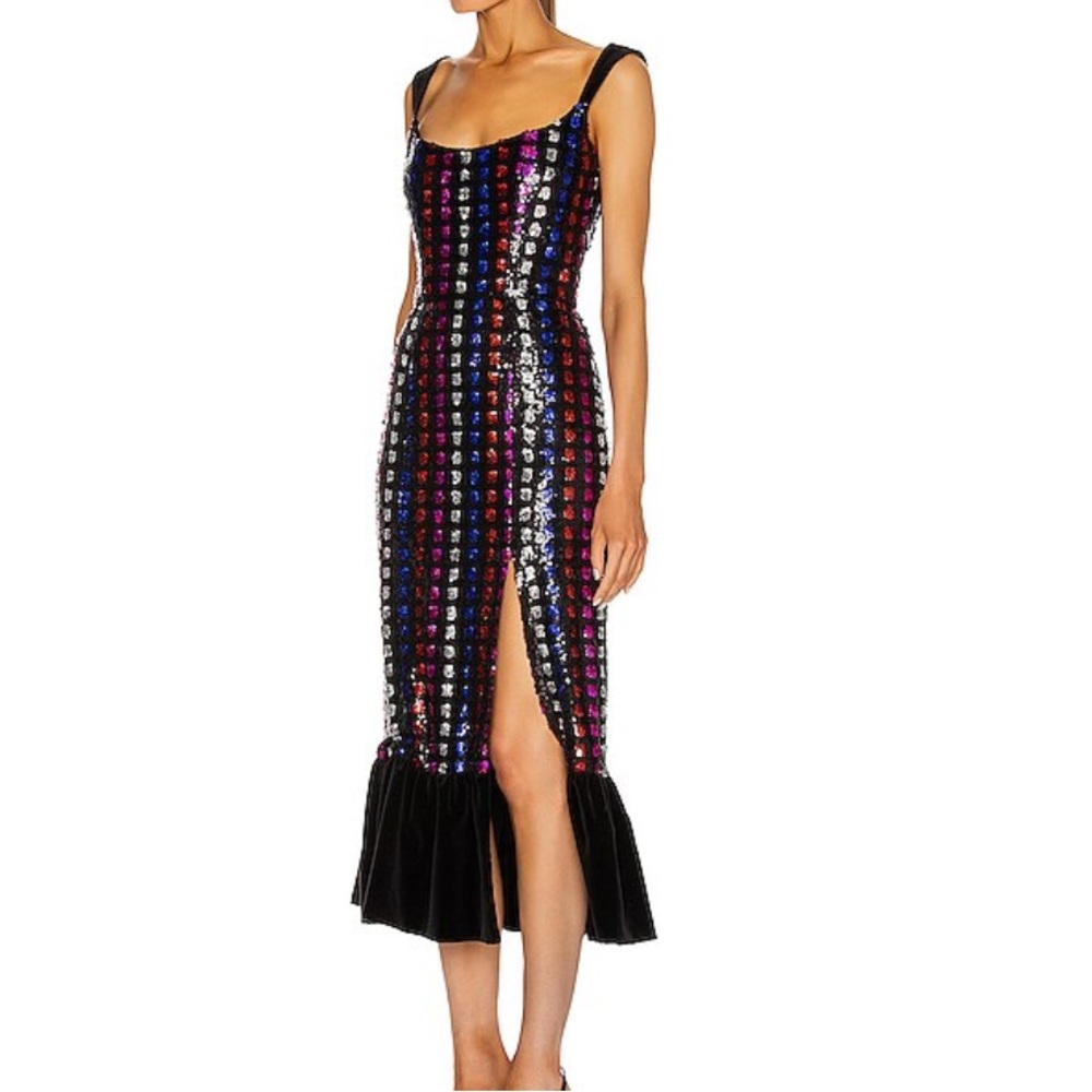 Markarian Gertrude Sequin Dress Size 4 - Picture 3 of 6